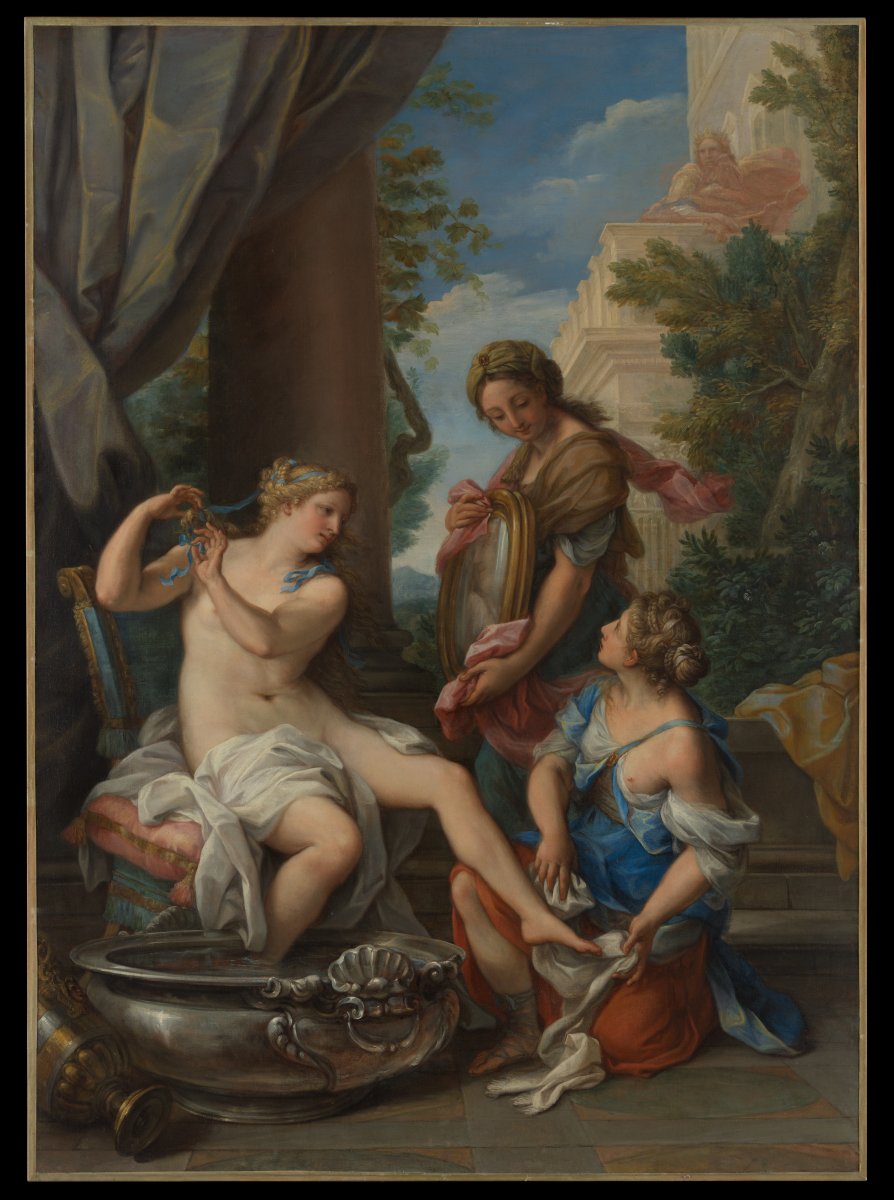 Bathsheba at Her Bath von Giuseppe Bartolomeo Chiari