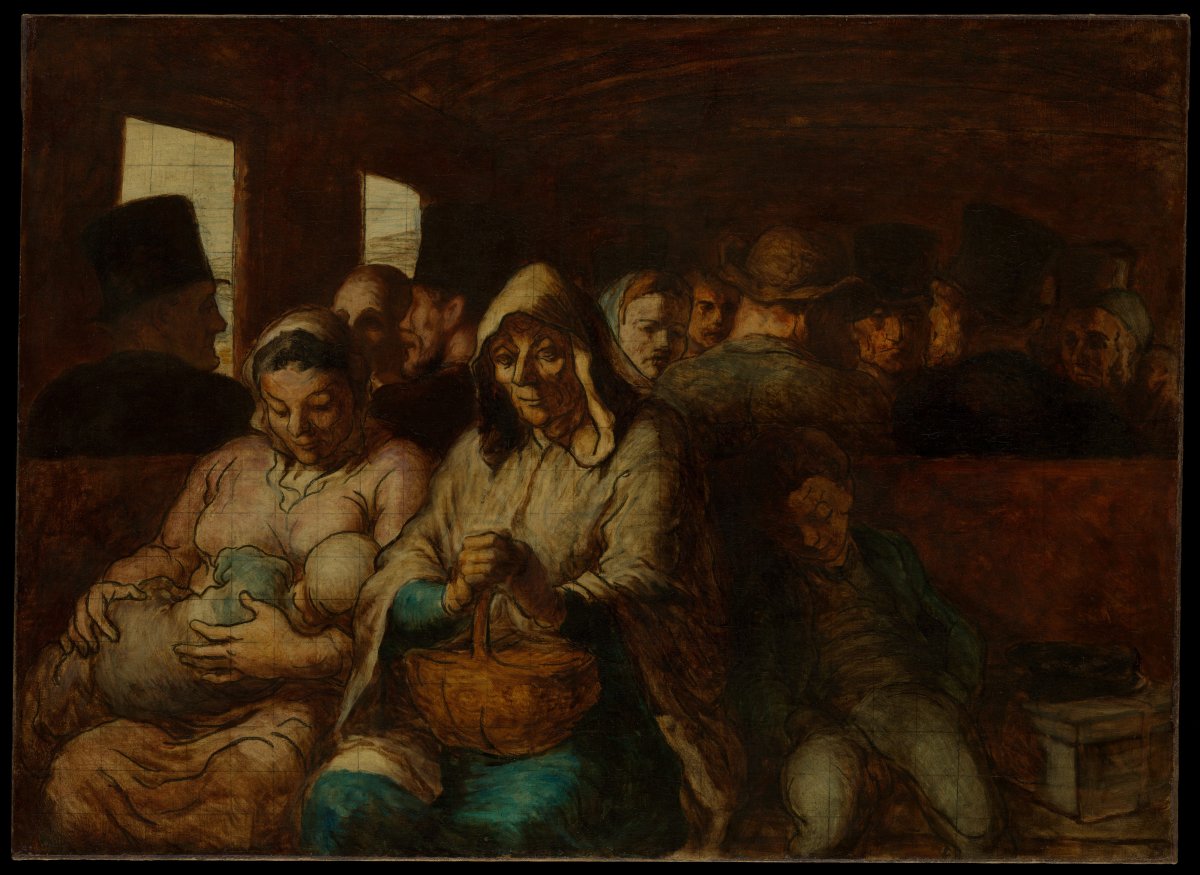 The Third-Class Carriage von Honoré Daumier