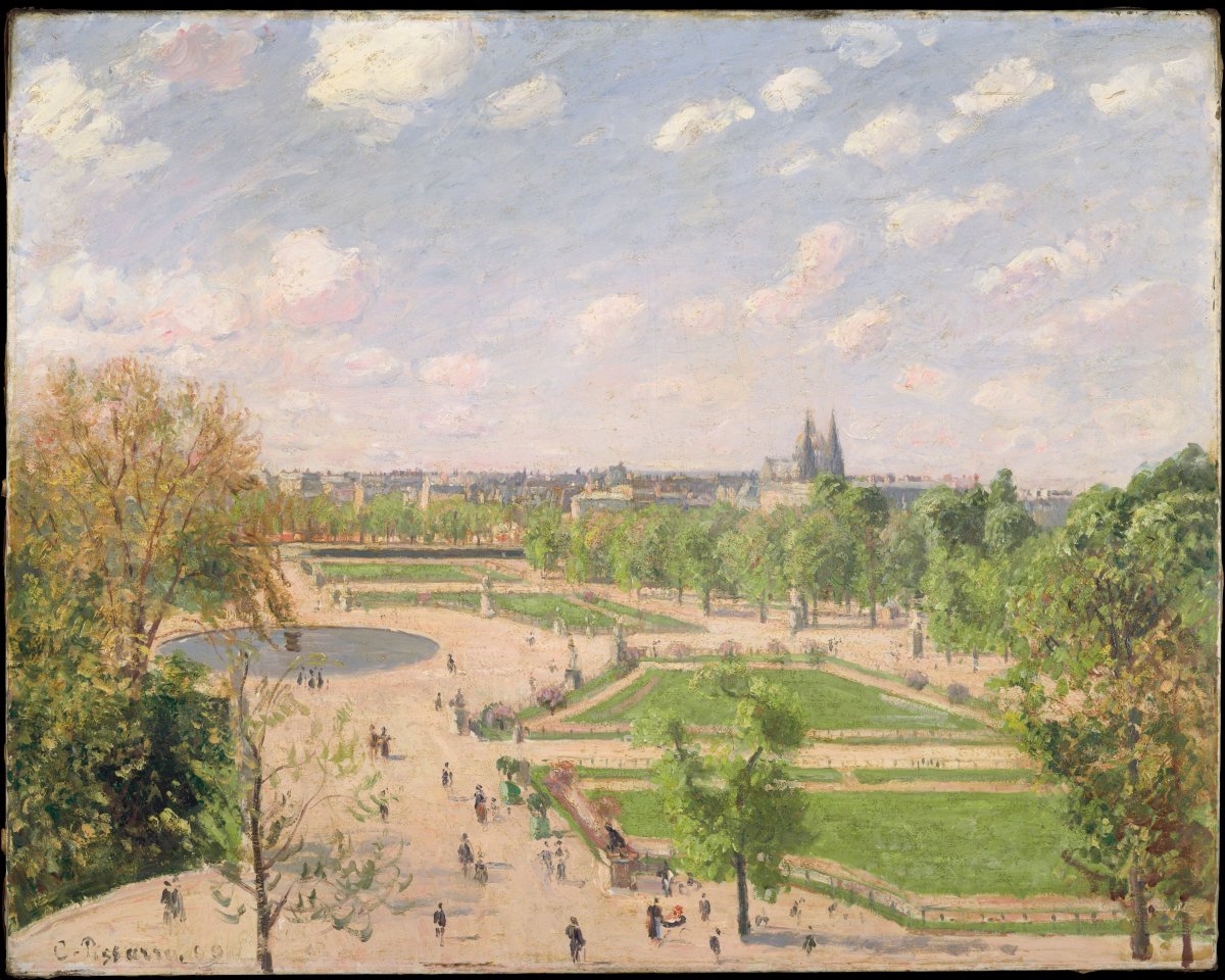 The Garden of the Tuileries on a Spring Morning von Camille Pissarro