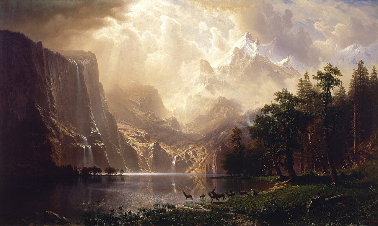 Among the Sierra Nevada, California von Albert Bierstadt