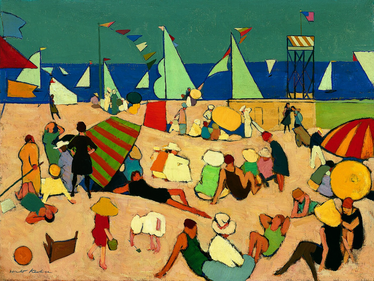 Bathers on a Beach (1915) von Walt Kuhn