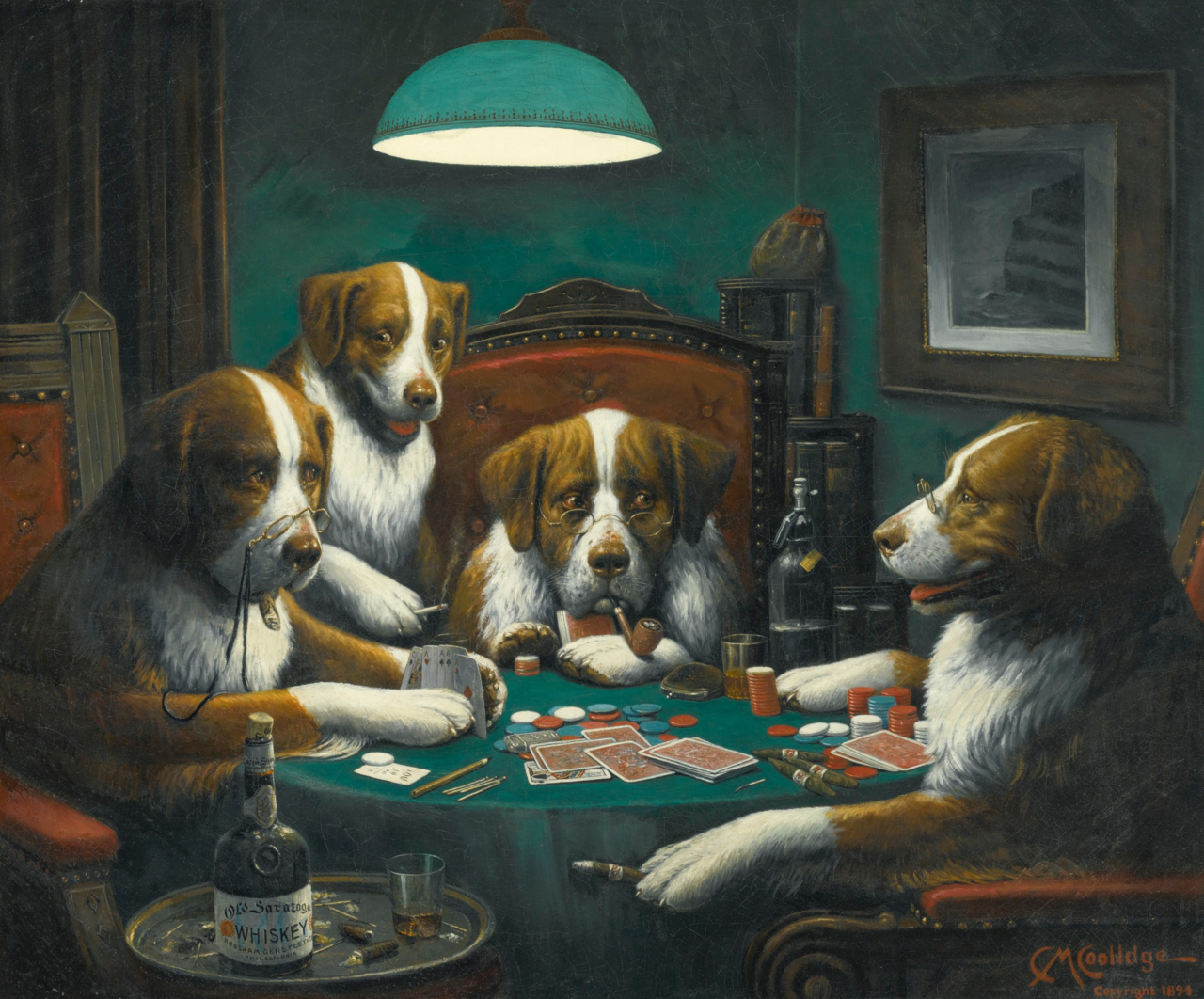 Poker Game von Cassius Marcellus Coolidge