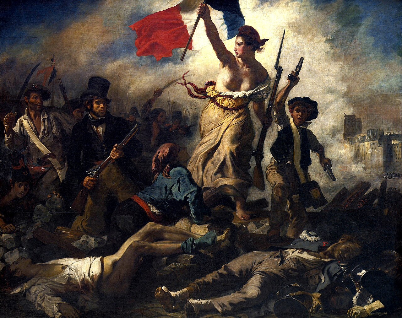 Liberty Leading the People von Eugène Delacroix