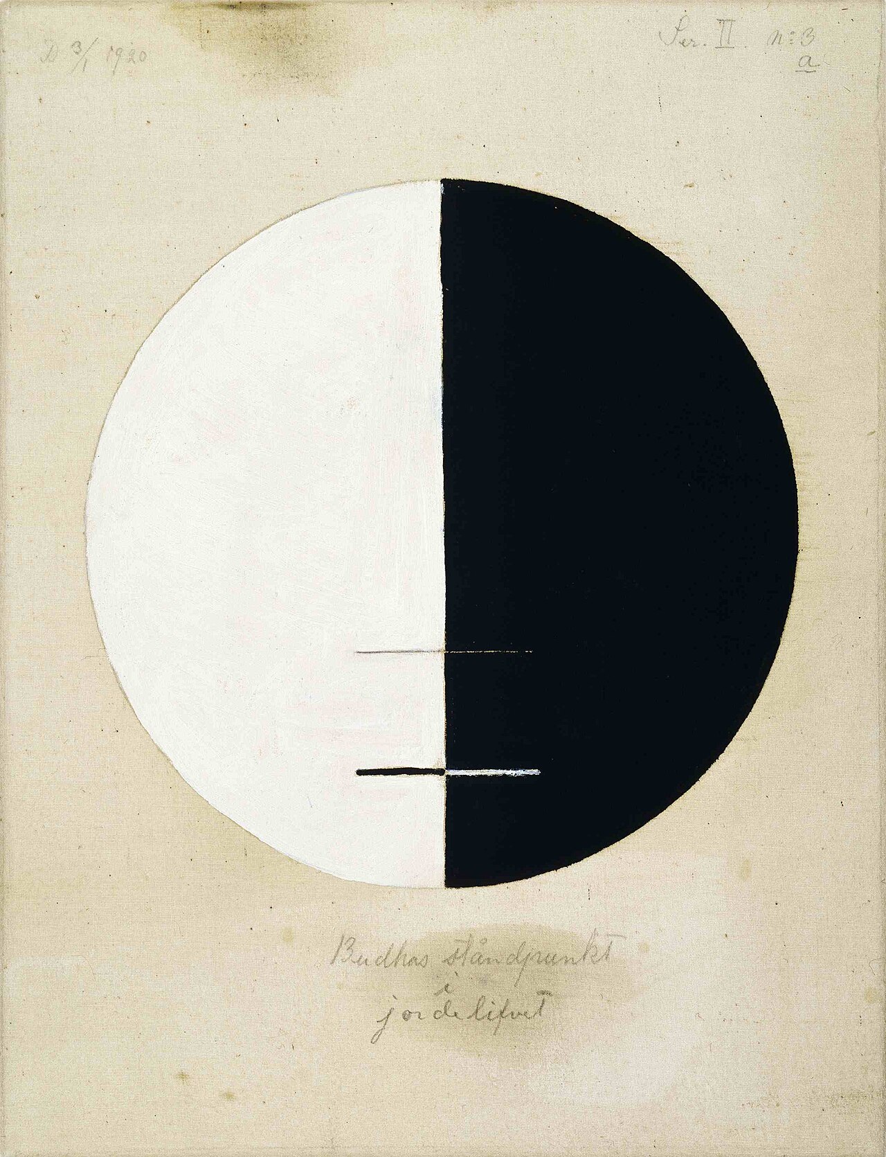Hilma af Klint - 1920 - Buddha's Standpoint in the Earthly Life - No 3a von Hilma af Klint
