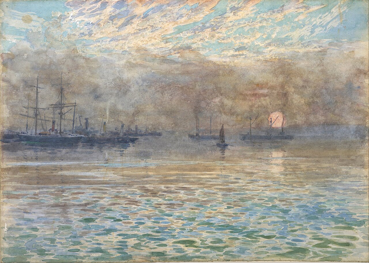 Winter morning, Wellington Harbour von James Nairn
