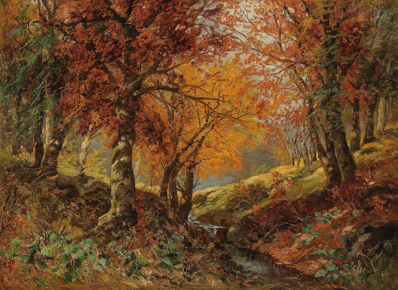 Karl Vikas A forest gland in autumn von Karl Vikas (Austrian, 1875–1934)