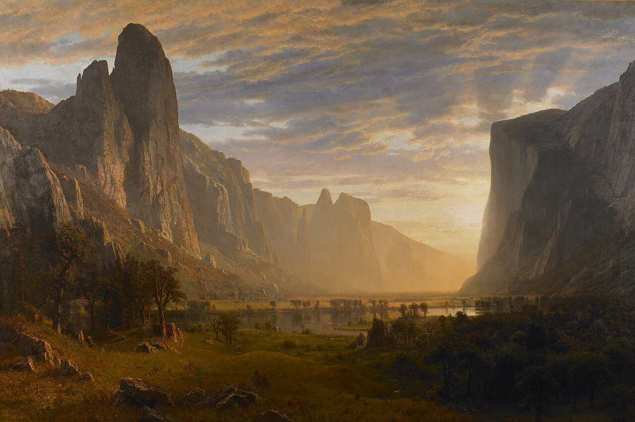 Looking Down Yosemite Valley, California von Albert Bierstadt