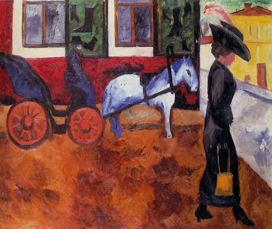 Street in Moscow von Natalia Goncharova