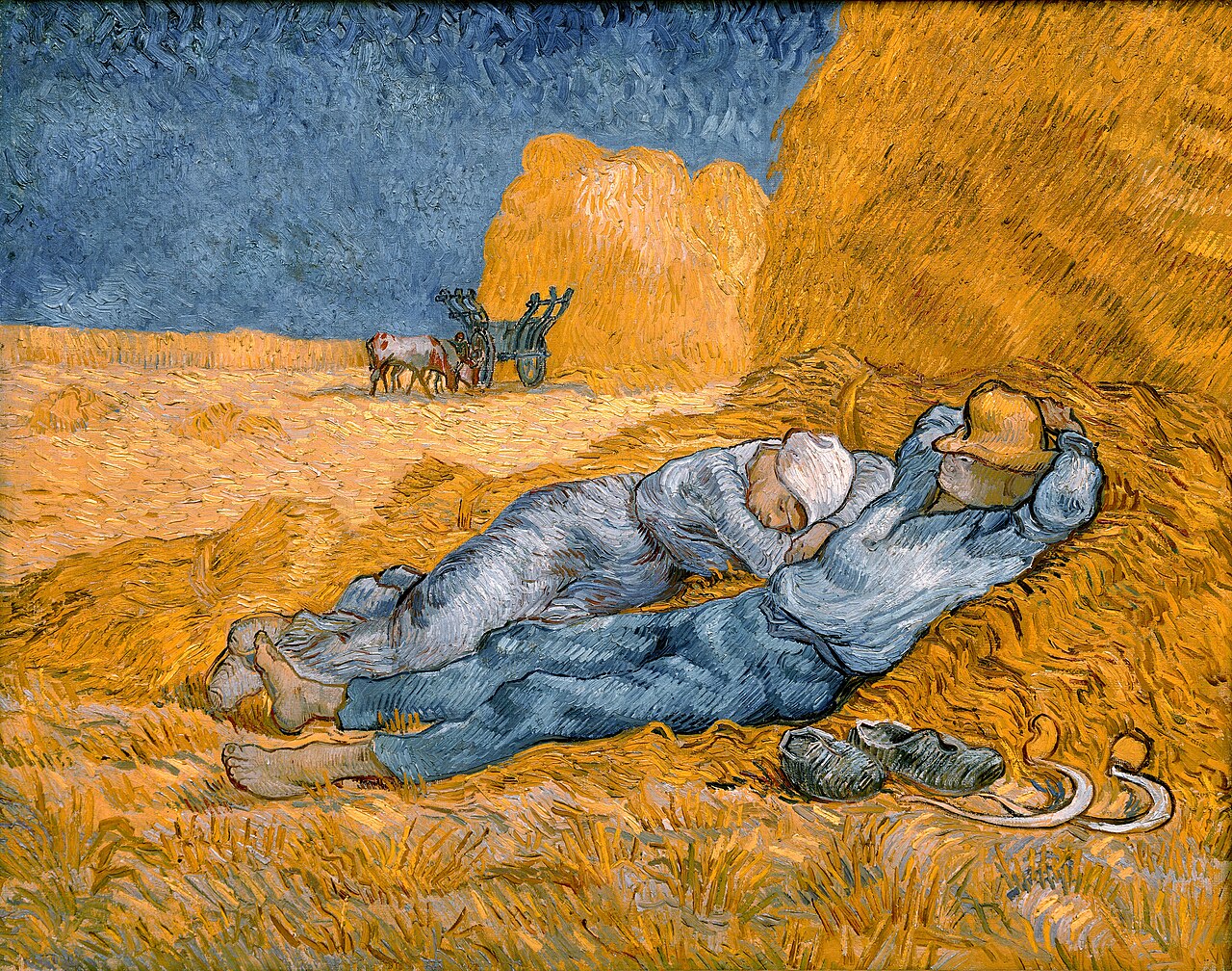 Noon – Rest from Work (after Millet) von Vincent van Gogh
