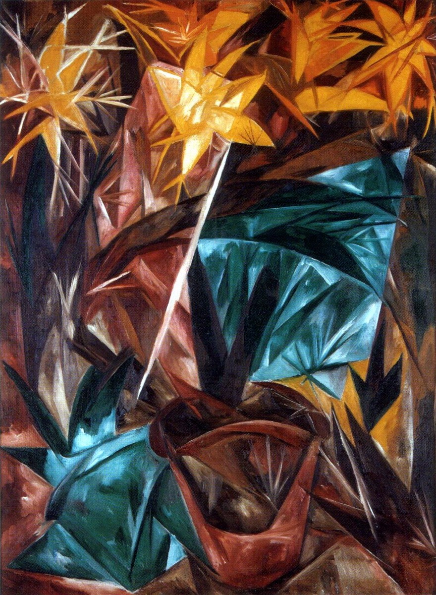 Rayonist Lilies von Natalia Goncharova