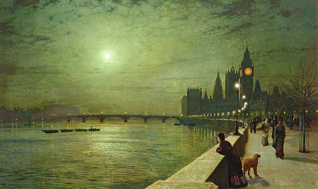 Reflections on the Thames, Westminster von John Atkinson Grimshaw