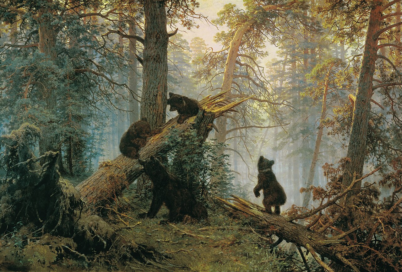Morning in a Pine Forest von Ivan Shishkin / Konstantin Savitsky