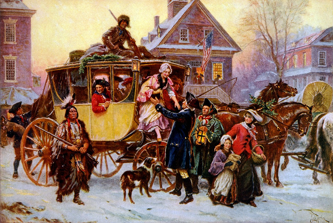 The Christmas coach 1795 (or 1797?) von Jean Leon Gerome Ferris