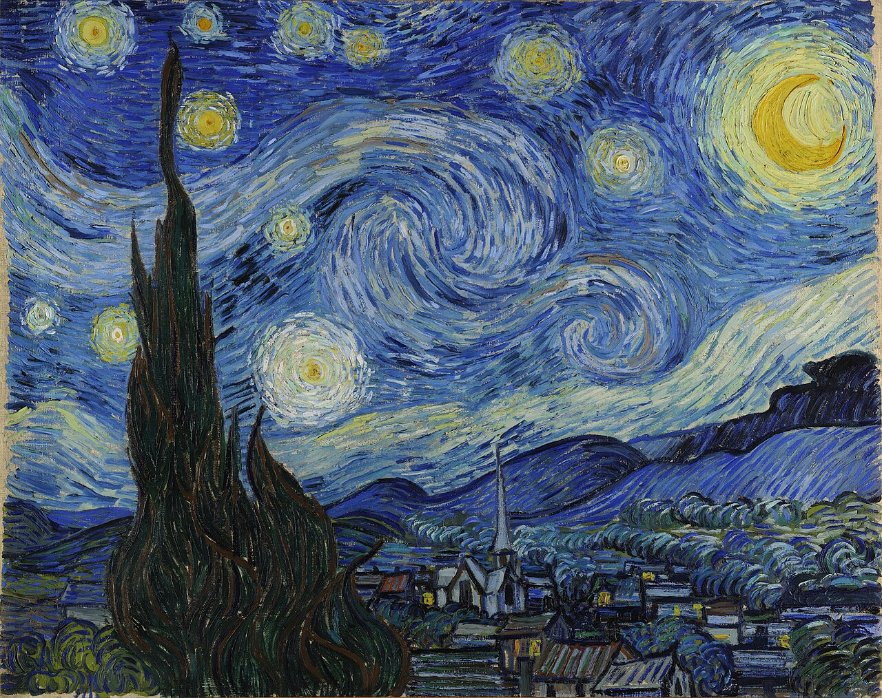 The Starry Night von Vincent van Gogh