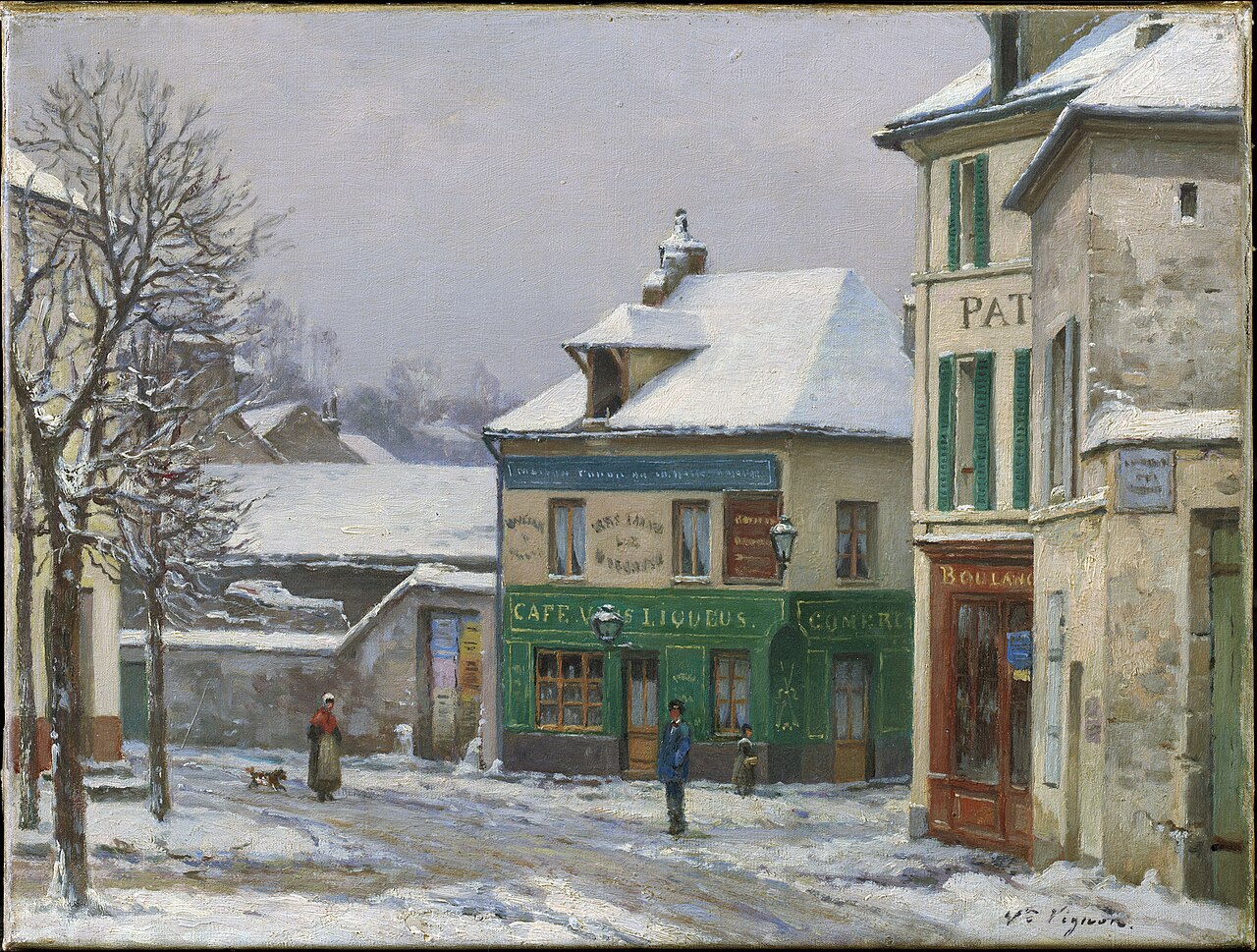 Victor-Alfred-Paul Vignon - Snow Effect in the Suburbs - 1955.892 von Unknown