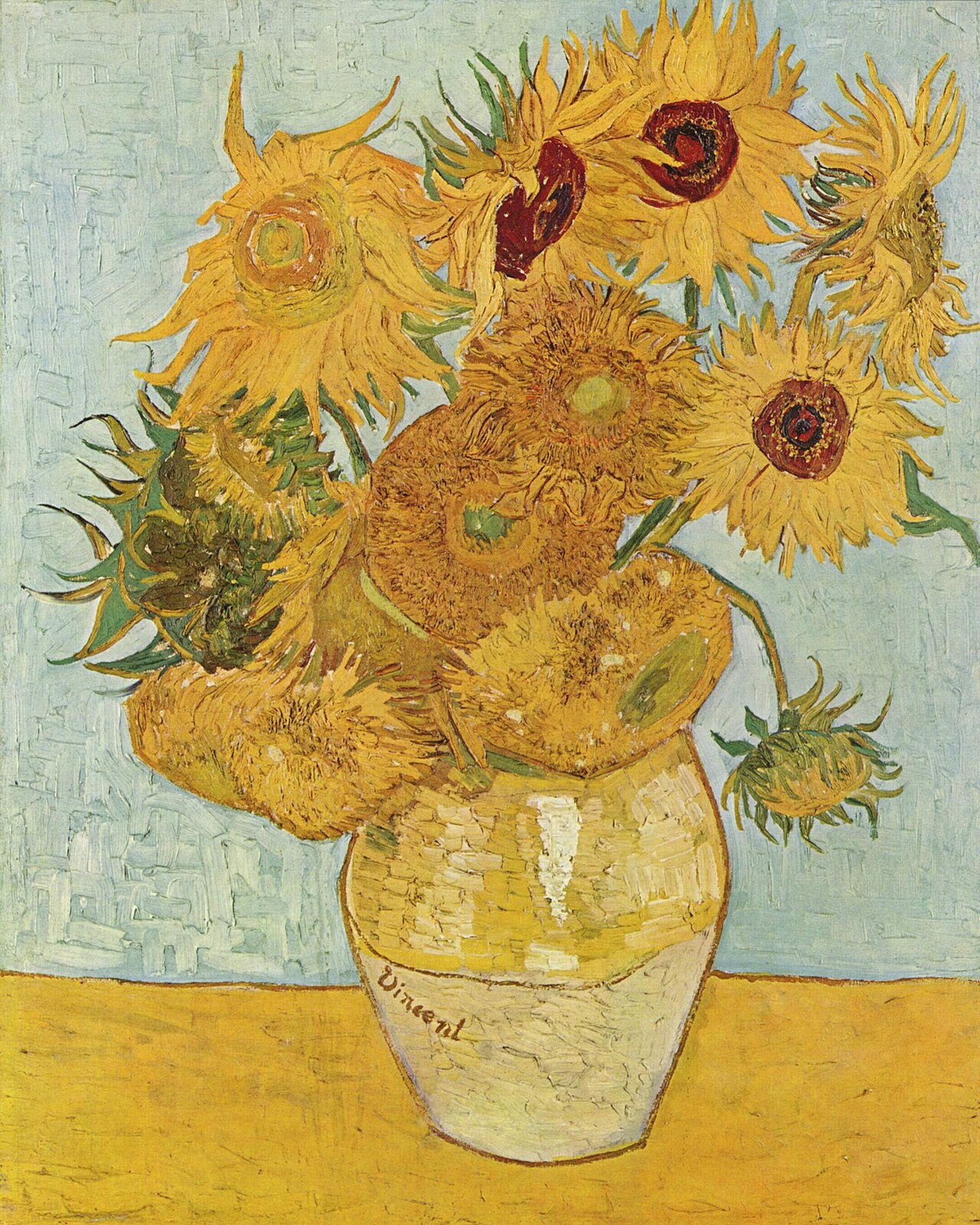 Still Life: Vase with Twelve Sunflowers von Vincent van Gogh