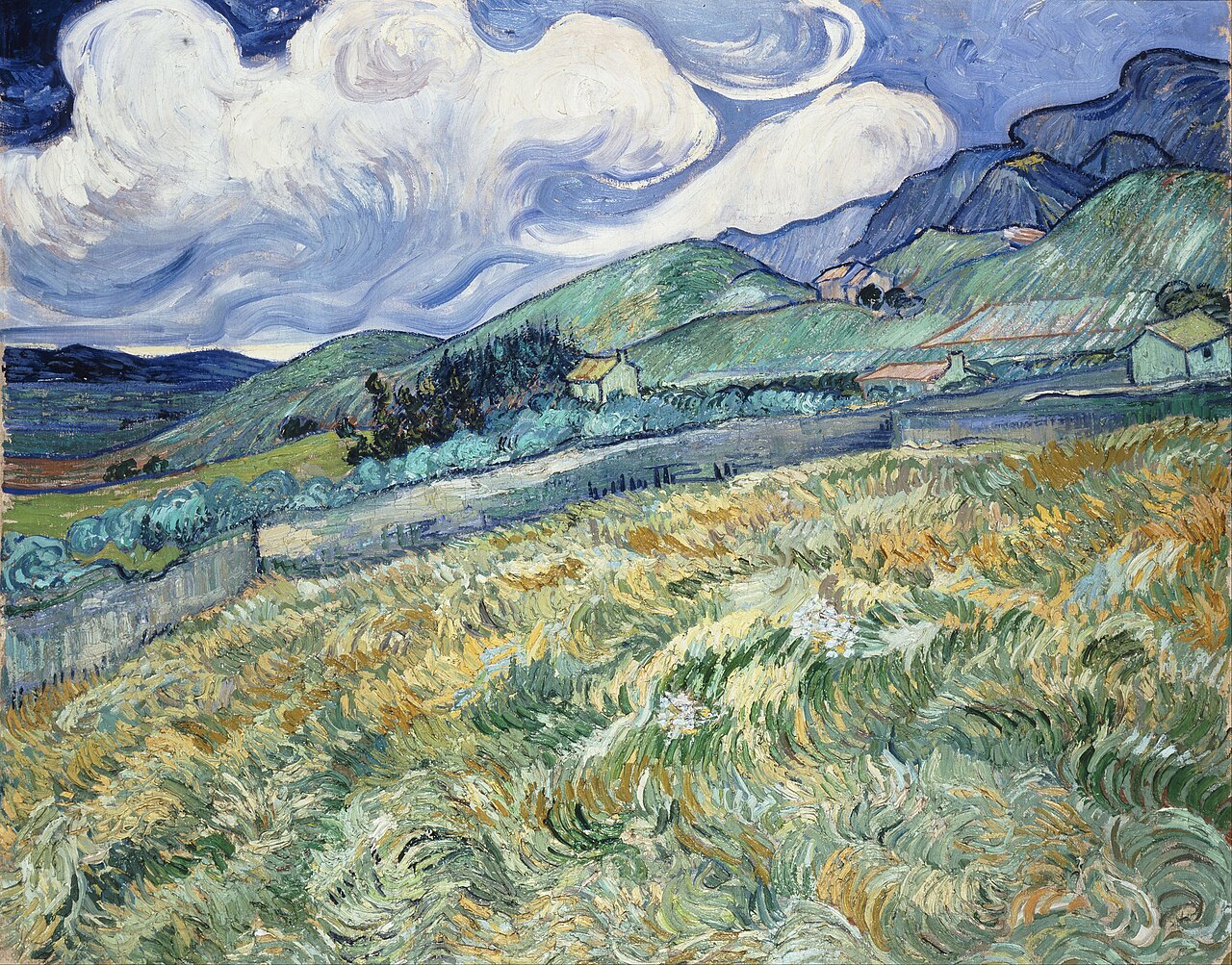 Landscape from Saint-Rémy von Vincent van Gogh