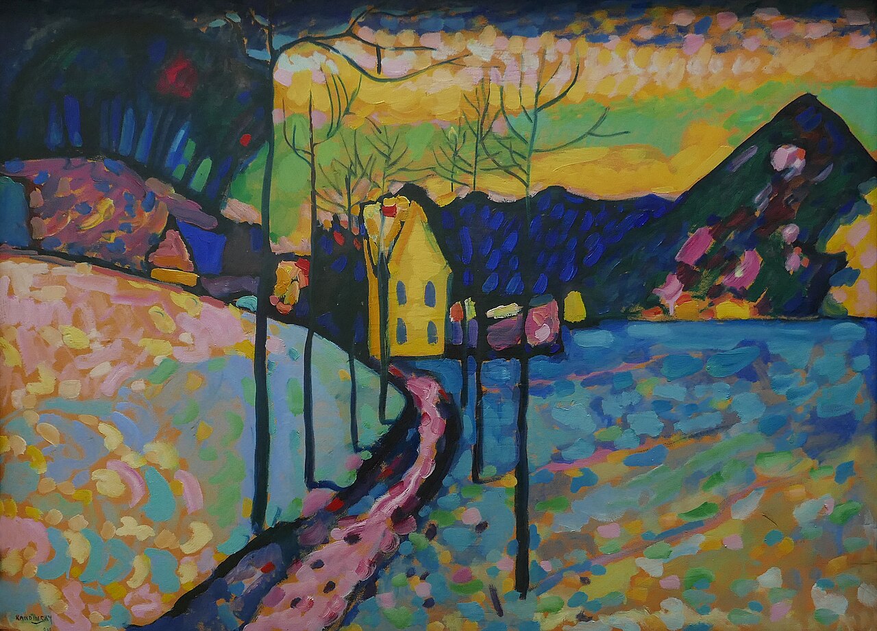 Wassily Kandinsky-Winter Landscape-Hermitage Museum von Wassily Kandinsky