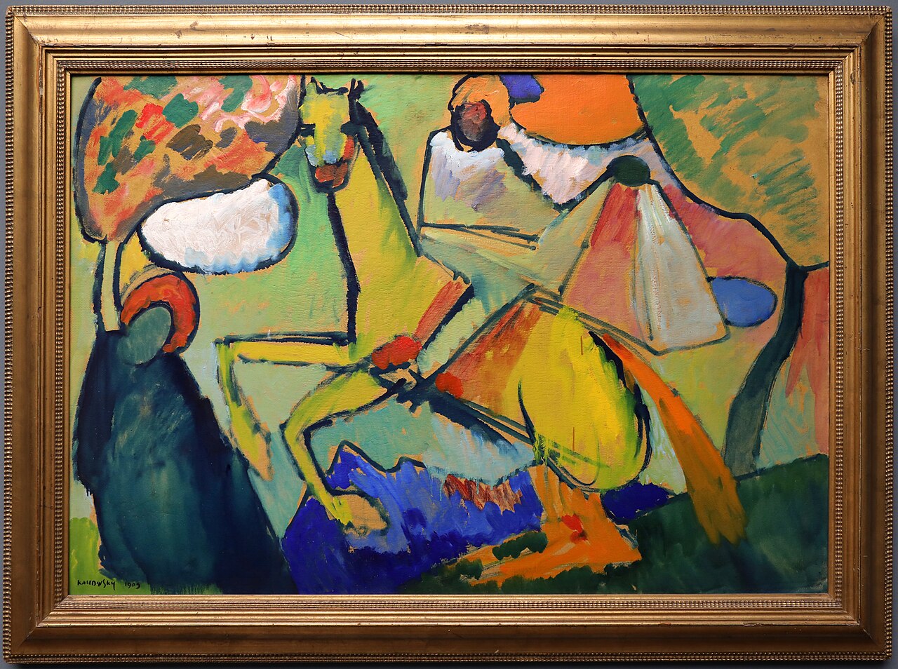Wassily kandinsky, schizzo (cavaliere), 1909 von Francesco Bini